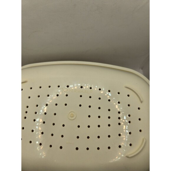 VINTAGE TUPPERWARE STEAMER HARVEST GOLD VEGETABLE RICE STEAMER 3 Piece Set - Picture 4 of 4